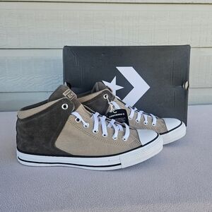 Converse CTAS High Street Mid Cargo Brown Sneakers Men SZ 10 Shoe A11651C